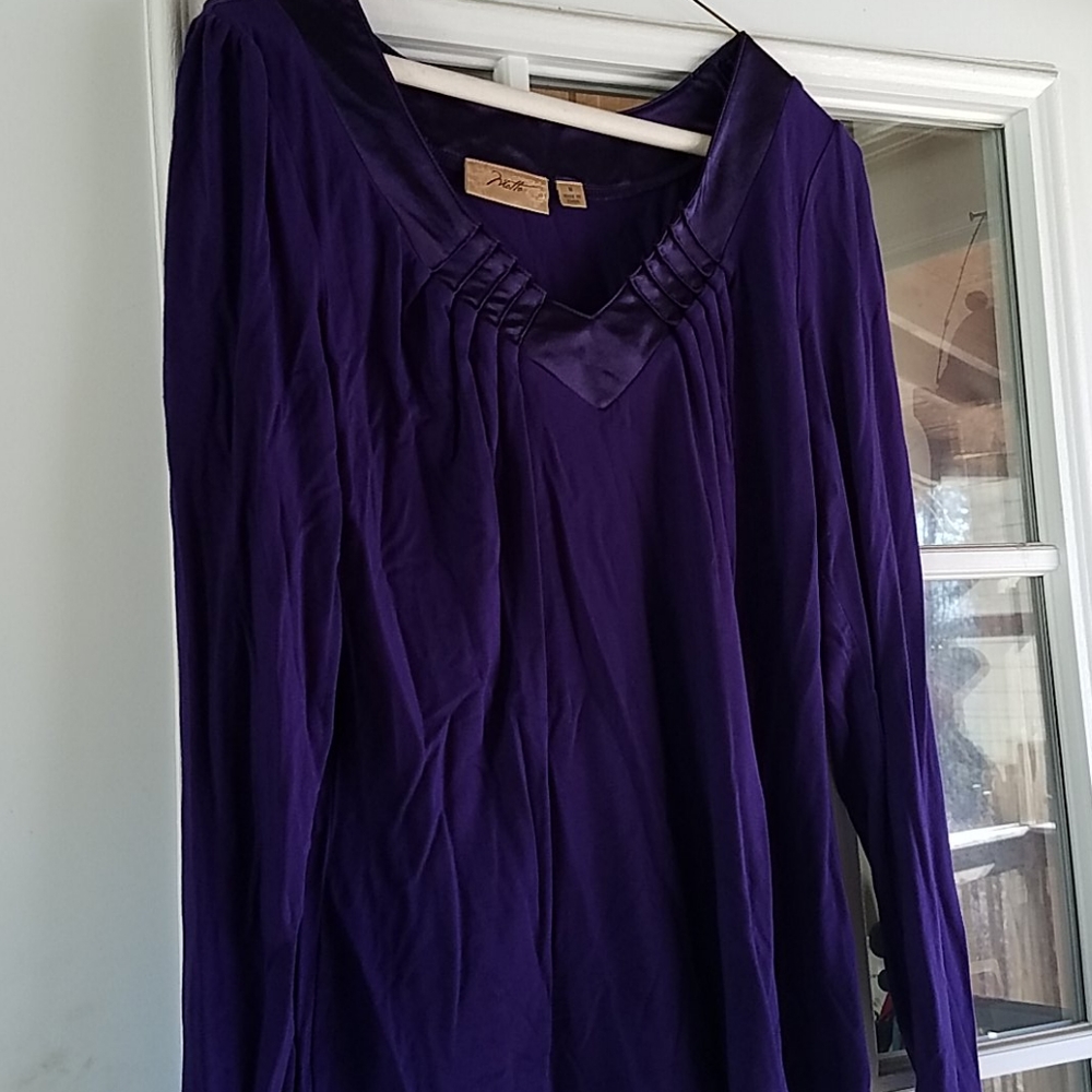 Blouse Top Niotto Purple M